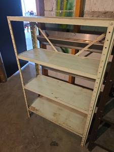 lot 2103 image: Industrial Metal Storage Shelf Unit