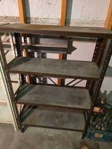 lot 2104 image: Industrial Metal Storage Shelving Unit