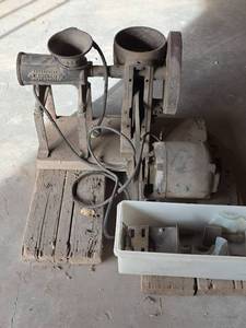 lot 2110 image: Enterprise #2 Electric Grinder with Accessories  - Untested