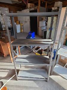lot 2120 image: Industrial Metal Storage Shelving Unit