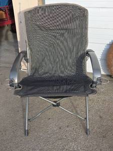 lot 2127 image: Folding Camp Chair with Cup Holders 225lb. Wt Limit