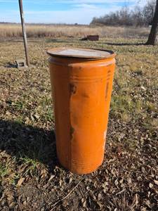 lot 3002 image: Orange Industrial Transport Drum