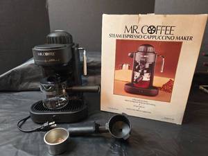 lot 3008 image: NIB Mr. Coffee Steam Espresso and Cappuccino Maker