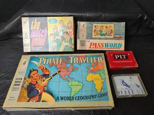 lot 3040 image: Vintage Milton Bradley 1960s Board Game Collection and More