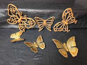 lot 3064 image: Decorative Butterfly Wall Set