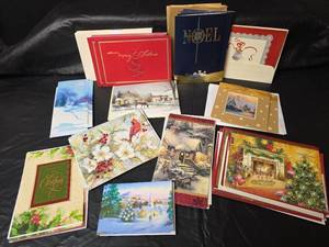 lot 3113 image: Mixed Christmas Holiday Cards Collection, Unused