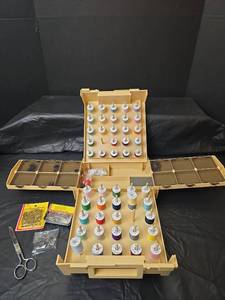 lot 3132 image: Complete Sewing Kit with Plastic Storage Case