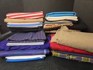 lot 3153 image: Mixed Fabric Lot - Assorted Patterns and Colors