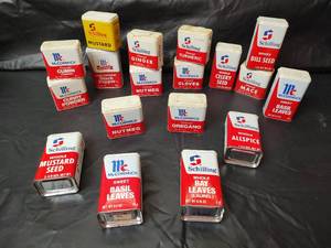 lot 3182 image: McCormick & Schilling Spice Tin Collection