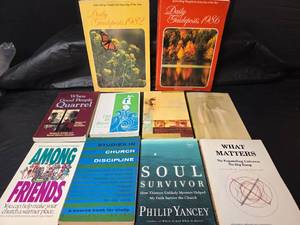 lot 3205 image: Religious Book Collection - 1980s Daily Guideposts and Christian Studies