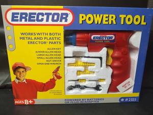 lot 3209 image: Erector Power Tool, Plug In Adapter or Batteries