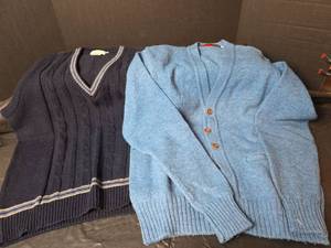 lot 3253 image: 2 Mens Medium Sweaters