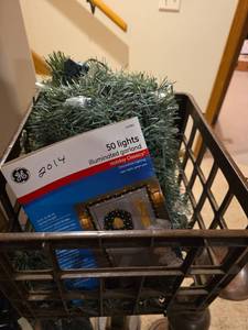 lot 3300 image: GE Holiday Classics 50-Light Clear Christmas Garland