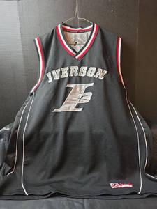 lot 214 image: Allen Iverson 76ers #3 Reebok NBA Jersey
