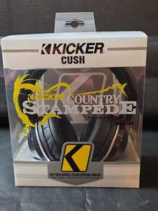 lot 216 image: Kicker Country Stampede Cush Headphones NIB