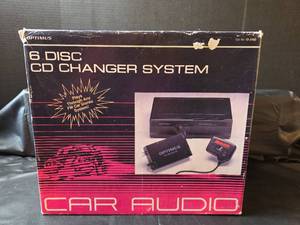 lot 217 image: Optimus 6-Disc CD Changer Car Audio System NIB