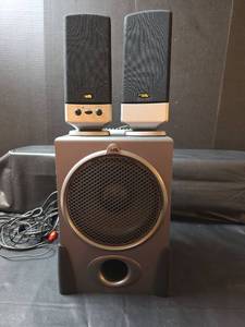 lot 251 image: Cyber Acoustics CA-3554 2.1 Computer Speaker System with Subwoofer and 2 Satellite Speakers