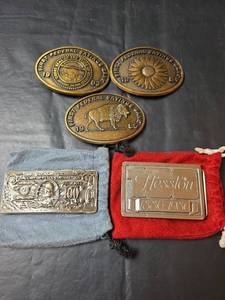 lot 261 image: First Federal Savings Bank Newton Kansas and Hesston Belt Buckles