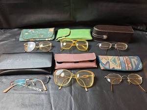 lot 264 image: Collection of Eyeglasses with Cases