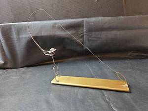 lot 360 image: Wire Art Fisherman Catching a Fish