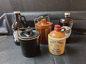 lot 363 image: McCormick Platte Valley Corn Whiskey Jug, Brewery Collection, and More