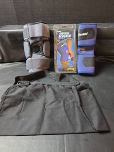 lot 413 image: Open Knee Support Braces and Arm Sling