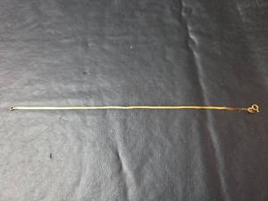 lot 476 image: Gold Box Chain 7in. Bracelet, Non-Magnetic, Wt. 0.77gm