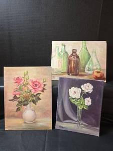 lot 503 image: Collection of Original Still Life Oil Paintings by Lydia Voth of Moundridge Ks