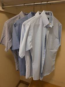 lot 528 image: Stafford Wrinkle-Free Short Sleeve Dress Shirts CollectionSize 16