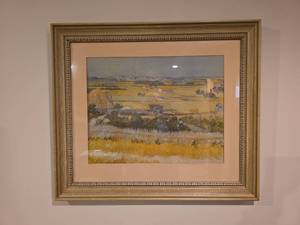 lot 608 image: French Countryside Farm Scene Print