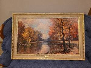 lot 610 image: Picture - By The Sawkill - R. Wood