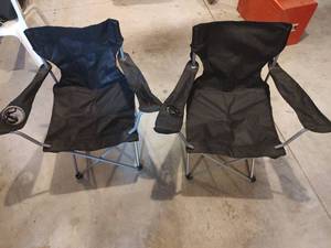 lot 5039 image: Portable Folding Camping Chair with Cup Holder