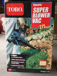 lot 5099 image: Toro Super Blower Vac Model 51591, 215 mph Air Blast Capability, 12.0 amp Motor and More