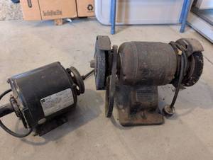 lot 5112 image: Bench Grinder and Craftsman Motor
