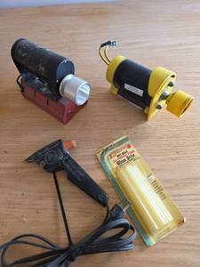 lot 6061 image: RC Electric Starters, Hot Glue Gun, and Glue Sticks