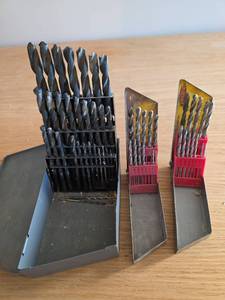 lot 6064 image: Allied Drill Index Set with Multiple Bit Sizes