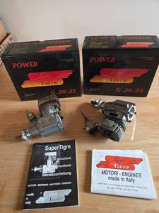 lot 6099 image: 2 - Super Tigre G.20-23 Power Model Engines