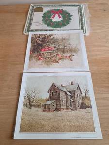lot 6106 image: Current Inc. Art Prints and Holiday Placemats