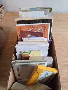 lot 6107 image: Mixed Greeting Cards Collection with Address Book