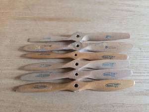 lot 6120 image: Top Flite and Power Prop Wooden Model Aircraft Propellers