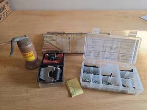 lot 6124 image: Hooptee Professional Pitch Gauge, Hardware, and Perry Pumps