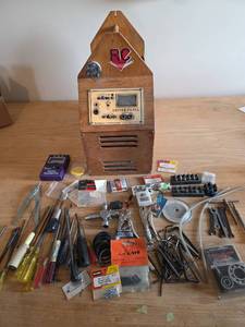 lot 6139 image: RC Aircraft Test Stand with Driver Panel and Tools