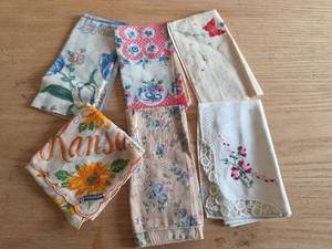 lot 6157 image: Floral Cotton Handkerchiefs