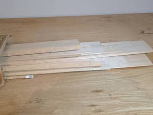 lot 6171 image: (7) Balsa Wood Strips 48in  x 4in and (6) Assorted Sized Balsa Wood Strips