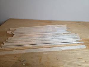 lot 6173 image: Assorted Balsa Wood Strips for Model Aircraft