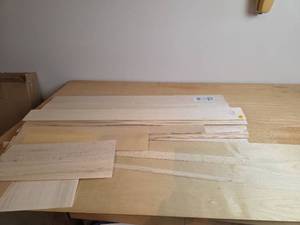 lot 6174 image: Assorted Balsa Wood Sheets for Model Aircraft