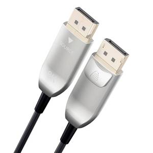 lot 4110 image: LAN-SAINTKAY 8K Fiber Optic DisplayPort 2.1 Cable 33ft10m with Lock, 8K60Hz 4K240Hz 54Gbps High Speed Long Active Optic DP Cable 2.1, DP to DP Male for Personal Computer Connection - Retail $55