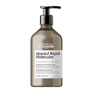 lot 4171 image: LOral Professionnel Paris Absolut Repair Molecular Shampoo - Bond Building and Hair Strengthening Shampoo, For All Color Treated and Damaged Hair, With Peptide Bonder and Amino Acids, Sulfate-Free - Retail $46