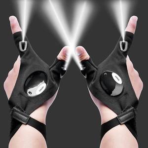 lot 4180 image: KUCHEY LED Flashlight Gloves Stocking Stuffers for Men Adults Gifts for Men Dad Birthday Gadgets Gifts Valentines Christmas for Him Boyfriend Husband Fishing Camping Repairing Tools - Retail $62