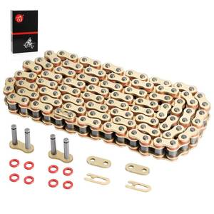 lot 4193 image: 428 Drive Chain O-Ring 118 Links With Connecting Master Link For Yamaha For Honda For Suzuki For Kawasaki Motorcycle - Retail $22